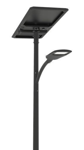 [W4L565157] [SSLXPRO 9K 235 Wc]   Module solaire Monocristallin Technologie TOP CON : 235 Wc orientable à 360° incliné à 30 degrés /  Batterie LIFEPO4 : 922 Wh / Système intelligent de gestion D4I / Nœud Zhagha D4I de gestion à Distance / Decteur de présence Zhaga D4I en option fixation sous le luminaire / 1 luminaire   