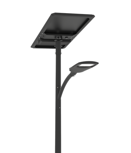 [W4L565158] [SSLXPRO 12K]  Module solaire Monocristallin Technologie TOP CON : 285 Wc orientable à 360° incliné à 30 degrés /  Batterie LIFEPO4 : 1358 Wh / Système intelligent de gestion D4I / Nœud Zhagha D4I de gestion à Distance / Decteur de présence Zhaga D4I en option fixation sous le luminaire / 1 luminaire   