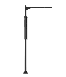 [COLARSUN 20]  1 Module solaire Monocristallin Technologie TOP CON fixation autour du mât : 145 Wc /  Batterie LIFEPO4 : 420 Wh / Système intelligent de gestion D4I / Nœud Zhagha D4I de gestion à Distance / Decteur de présence Zhaga D4I en option fixation sous le luminaire    