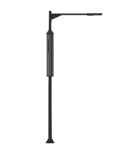 [W4L565174] [COLARSUN 30]  1 Module solaire Monocristallin Technologie TOP CON fixation autour du mât : 195 Wc /  Batterie LIFEPO4 : 614 Wh / Système intelligent de gestion D4I / Nœud Zhagha D4I de gestion à Distance / Decteur de présence Zhaga D4I en option fixation sous le luminaire    