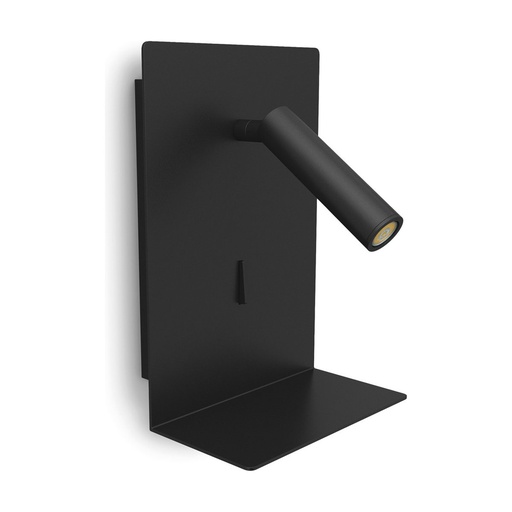 [W4L043721] Applique lecteur tilt BALTIC LED SMD 3W 251lm CRI80 3000K USB A-USB C Noir