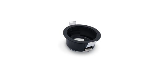 [W4L046031] Collerette Rond Noir pour Downlight GASPARD 7W