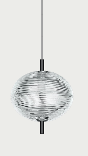 [W4L629263] JEFFERSON SUSPENSION MINI CRISTAL CHROME NOIR 2700K CE