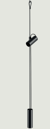 [W4L629499] CIMA SUSPENSION&LAMPADAIRE NOIR MAT ARGENT CE