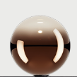[W4L630252] RANDOM SOLO CLUSTER GLASS D.10CM GLOSSY BRONZE 