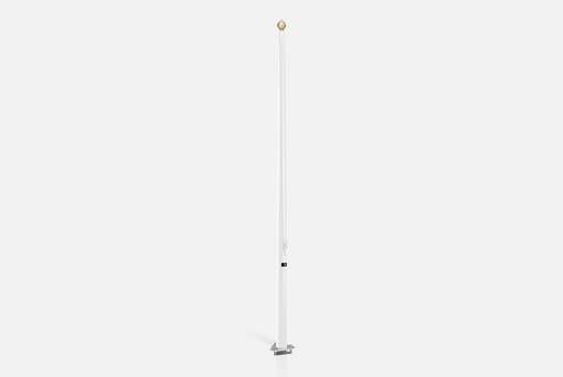 [W4L058758] Mats pour drapeau et sapin composite blanc 6M