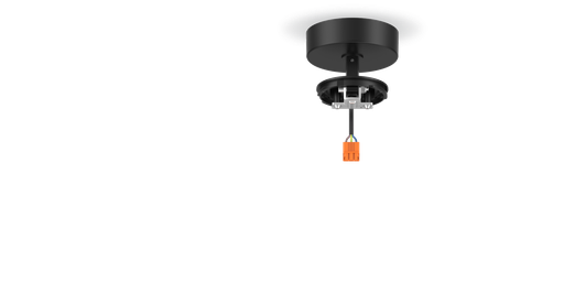 [W4L058798] Support de fixation Plafond orientable Noir pour LEO
