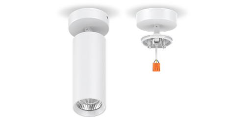 [W4L058961] Support de fixation Plafond orientable Blanc pour LEO