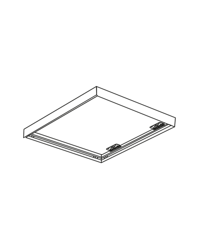 [W4L059117] Cadre 600x600mm pour dalle BACKLIT