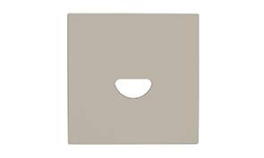 [W4L059190] FACE CARRÉE DIFFUSION DEMI-CIRCULAIRE Chrome satiné