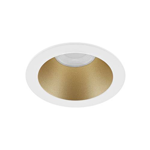 [W4L059330] BORA RDH EVO 7W 800Lm 60° IP65 DIM Blanc mat - Laiton mat