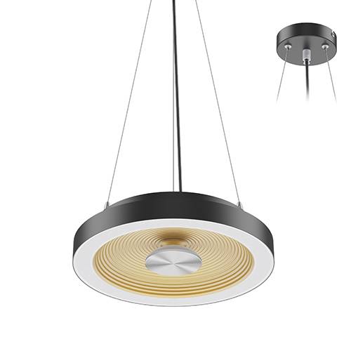 [W4L059361] HULA P 18W 3000K 1850Lm 120° Noir mat - Doré