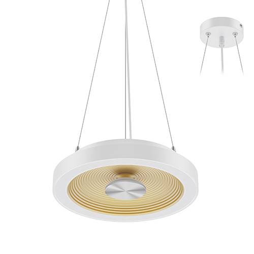[W4L059362] HULA P 18W 3000K 1850Lm 120° DIM Blanc mat - Doré