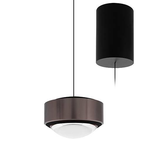 [W4L059364] RETI P 12W 3000K 1080Lm 80° Noir mat - Bronze satiné