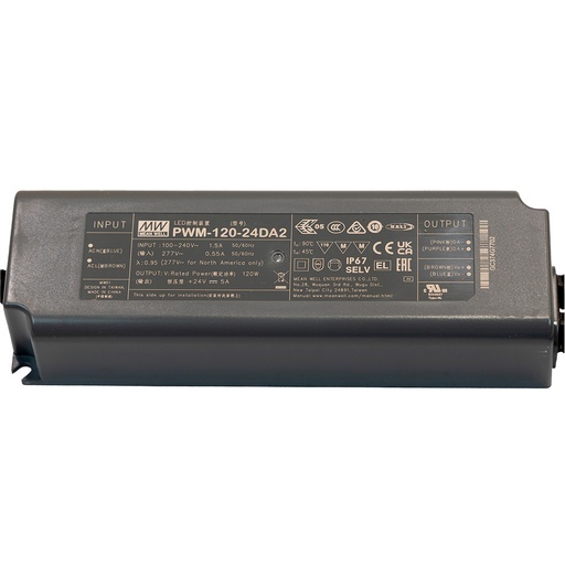 [W4L059390] Alim. LED 120W DC24V Dimmable DALI IP67
