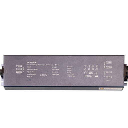 [W4L059406] Alim. LED 200W DC24V Dimmable TRIAC IP67