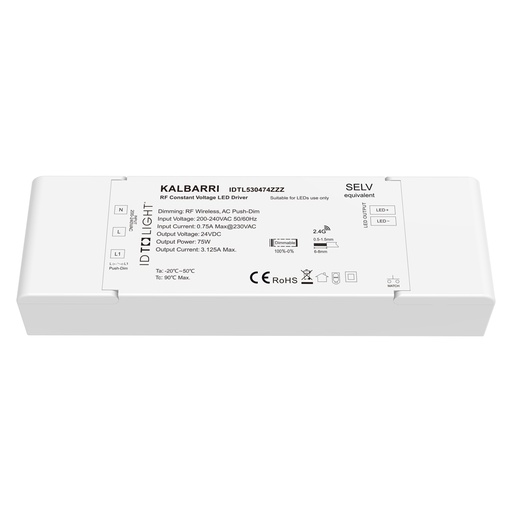 [W4L059490] KALBARRI Récepteur Radio+BP Avec Alimentation 75W