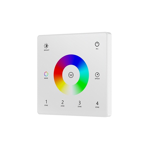 [W4L059503] MERINO Emetteur Mural RF RGB/RGB-W Batterie 4 Zones Blanc