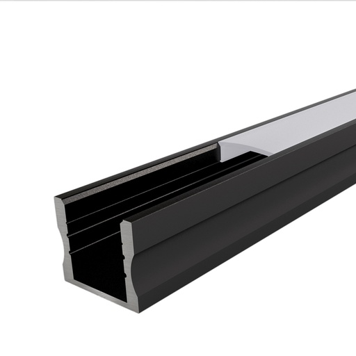 [W4L059664] PORTO Profilé Apparent 2,9m Noir - Individuel