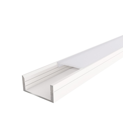 [W4L059669] DOUR Profilé Apparent 2,9m Blanc - Individuel
