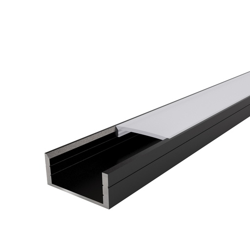 [W4L059670] DOUR Profilé Apparent 2,9m Noir - Individuel