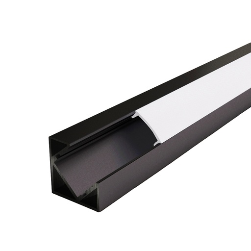 [W4L059672] CUBA 2.0 Profilé Apparent 2,9m Noir - Individuel