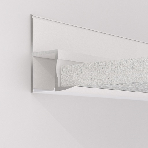 [W4L059715] CALPE Profilé Encastré 2m  Blanc - Individuel