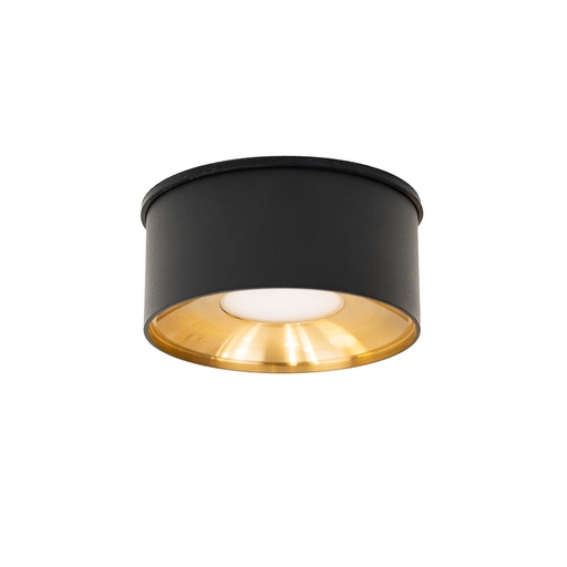 [W4L059873] NARDO 7 Apparent Plafonnier 3000K Noir/Doré AC230V