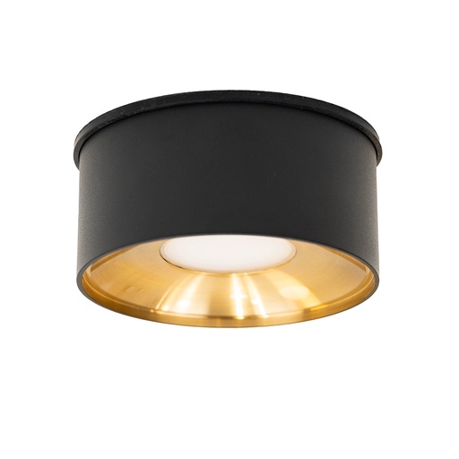 [W4L059879] NARDO 18 Apparent Plafonnier 3000K Noir/Doré AC230V