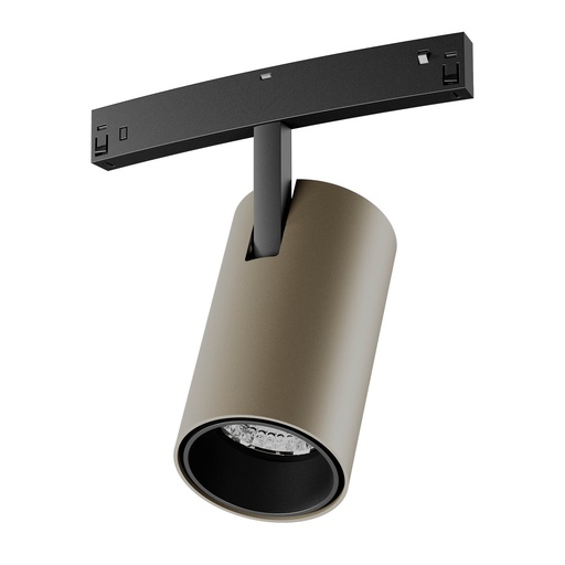 [W4L060384] XNET ADJ. MINI PROJ. for CURVED PROFILES DALI 18W 48V DC CRI.90 3000K 25dgr UGR<13 SILVER COFFEE (5.1.2)