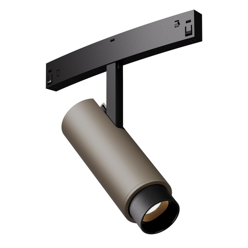 [W4L060390] XNET ADJ. MINI PROJ. for CURVED PROFILES 7W 48V DC CRI.90 3000K 19-40dgr UGR<10(19dgr) SILVER COFFEE (5.1.2)