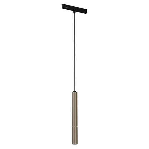 [W4L060425] XNET CYLINDRICAL SUSPENDED LIGHT FIXTURE DALI 1.5W+5.8W 48V DC CRI.90 21dgr UGR<10 SILVER COFFEE (5.1.2)