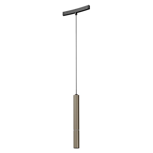 [W4L060428] XNET CYLINDRICAL SUSP. LIGHT for CURVED PROFILE 1.5W+5.8W 48V DC CRI.90 21dgr UGR<10 SILVER COFFEE (5.1.2)