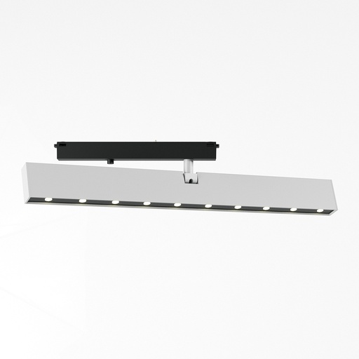 [W4L060474] XCLICK S ADJ. LINEAR PROJECTOR 9W 48V DC 3000K CRI.90 20° 308x14,6x60 mm IP20 UGR<16 MWH (5.1.2)