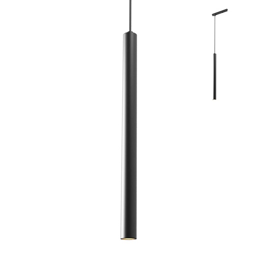 [W4L060501] XCLICK S DECO. SUSP. LIGHT FITTING 5,2W 48V DC 3000K CRI.90 IP20 19° UGR<10 BK (5.1.2)