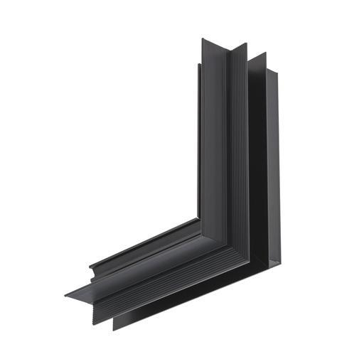 [W4L060565] XTRIM S RECESSED CONNECTOR 90grd, EXTERNAL ANGLE, DIF. PLANES 48V DC IP20 BK