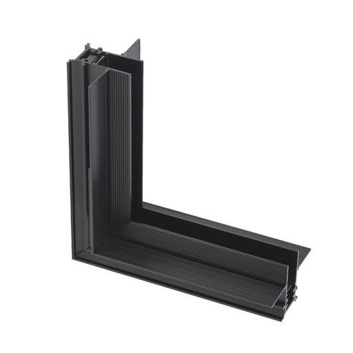 [W4L060567] XTRIM S RECESSED CONNECTOR 90grd, INTERNAL ANGLE, DIF. PLANES 48V DC IP20 BK