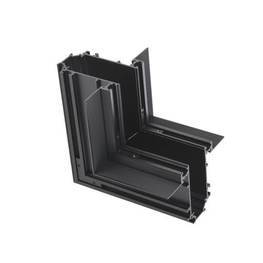 [W4L060664] XTRIM M RECESSED CONNECTOR 90grd, INTERNAL ANGLE, DIF. PLANES 48V DC IP20 BK