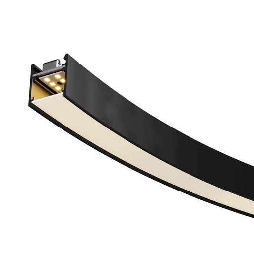 [W4L060831] XFREE S CURVED 2000mm 45dgr SURF./SUSP. LIGHT FITTING 35W 220-240V AC 3000K CRI.90 IP40 100dgr 1571mm SBK (4.1.2)