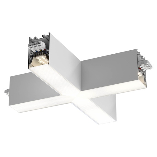 [W4L061131] XROPE UGR SURF./SUSP. X-shape CONNECTOR 18W 220-240V AC 4000K UGR<19 CRI.90 IP40 80dgr SWH (5.1.2)