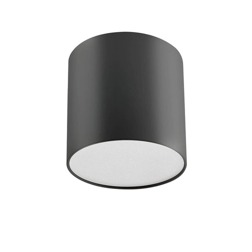 [W4L061445] XROLL RND. CEILING FITTING 9W 220-240V AC 4000K CRI.80 IP44 120° MBK (5.1.2)