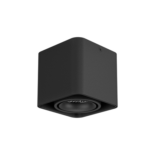 [W4L061465] XKUBO SURF. SQ. LIGHT FITING 10W 220-240V AC 3000K CRI.90 36dgr SBK/SBK (5.1.2)