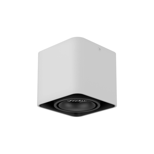 [W4L061466] XKUBO SURF. SQ. LIGHT FITING 10W 220-240V AC 3000K CRI.90 36dgr SWH/SBK (5.1.2)
