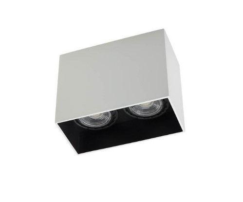 [W4L061619] XCARD RECTANG. CEILING FITTING GU10/PAR16 2x50W max. 230V AC IP20 UGR<10 SWH (5.1.1)