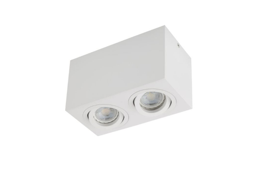 [W4L061623] XBRIX RECTANG. ADJ. CEILING FITTING GU10/PAR16 2x50W max. 230V AC IP20 MWH (5.1.1)