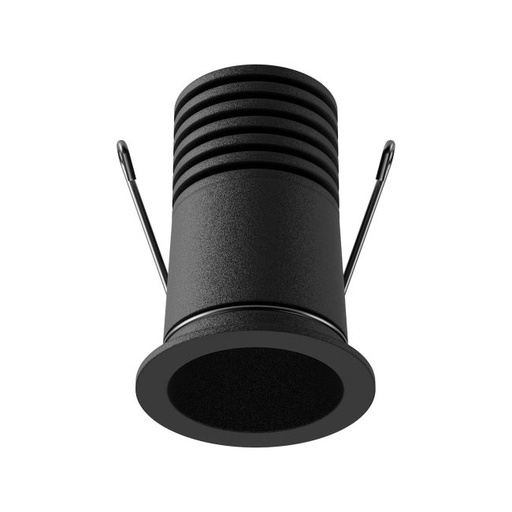 [W4L061677] XNANO SMALL REC. FIXED DOWNLIGHT RND. W. RIM 2W 700mA 3000K CRI.90 36dgr IP44 SBK (5.1.2)