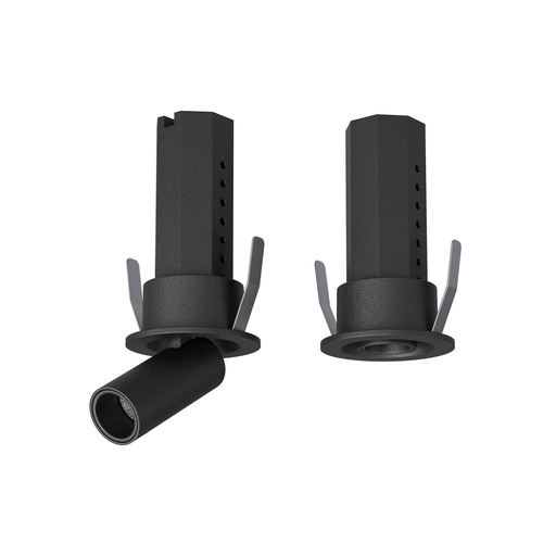 [W4L061870] XSKATE RECESSED RETRACTABLE PROJ. 1x3W CRI.90 36dgr UGR<19 3000K IP40 SBK (5.1.2)