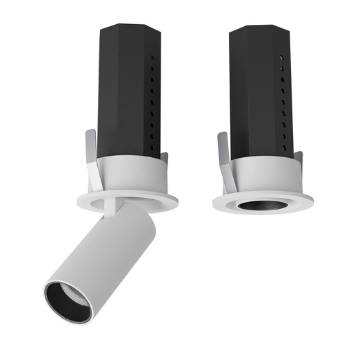 [W4L061873] XSKATE RECESSED RETRACTABLE PROJ. 1x6W CRI.90 36dgr UGR<19 3000K IP40 SWH (5.1.2)