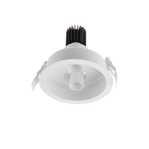 [W4L061889] XDRILL RIM REC. FITTING 2x9W 220-240V AC 3000K CRI.90 IP20 UGR<10 18° MWH (5.1.2)