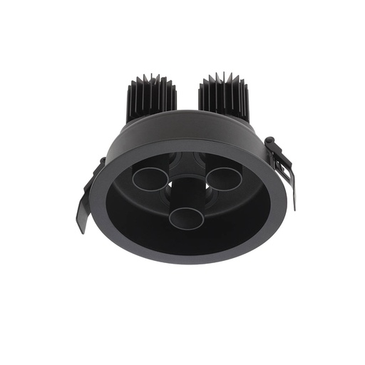 [W4L061890] XDRILL RIM REC. FITTING 3x9W 220-240V AC 4000K CRI.90 IP20 UGR<10 18° MBK (5.1.2)